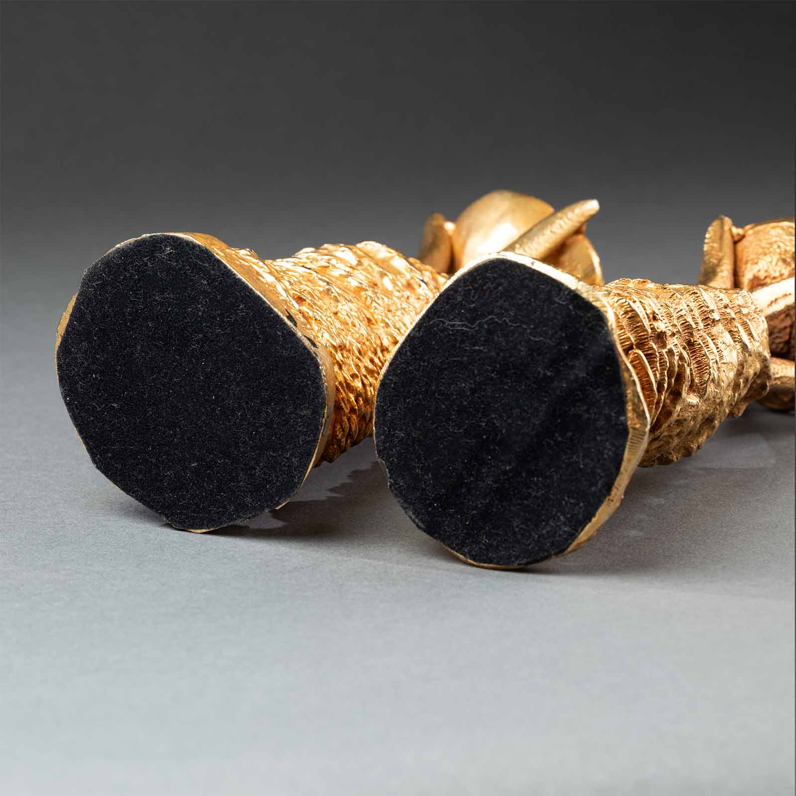 Paire de bougeoirs sculpturaux par Pierre Casenove pour Fondica