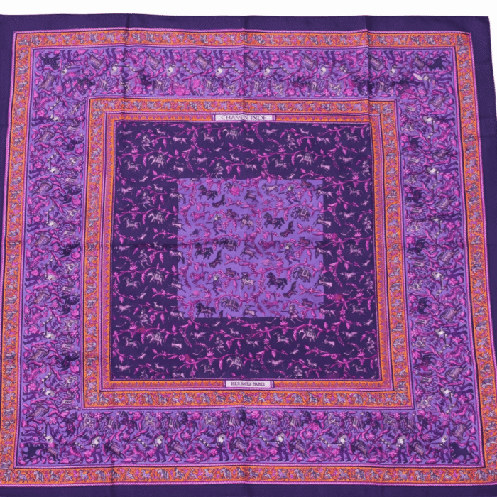 Carré Hermès : Modèle "Chasse en Inde"