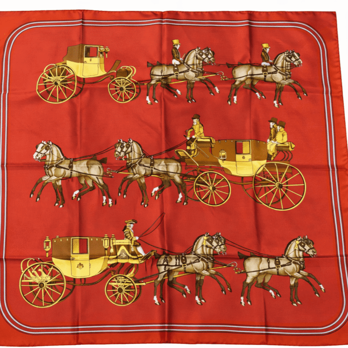 Carré Hermès : Modèle "Coach & Saddle"