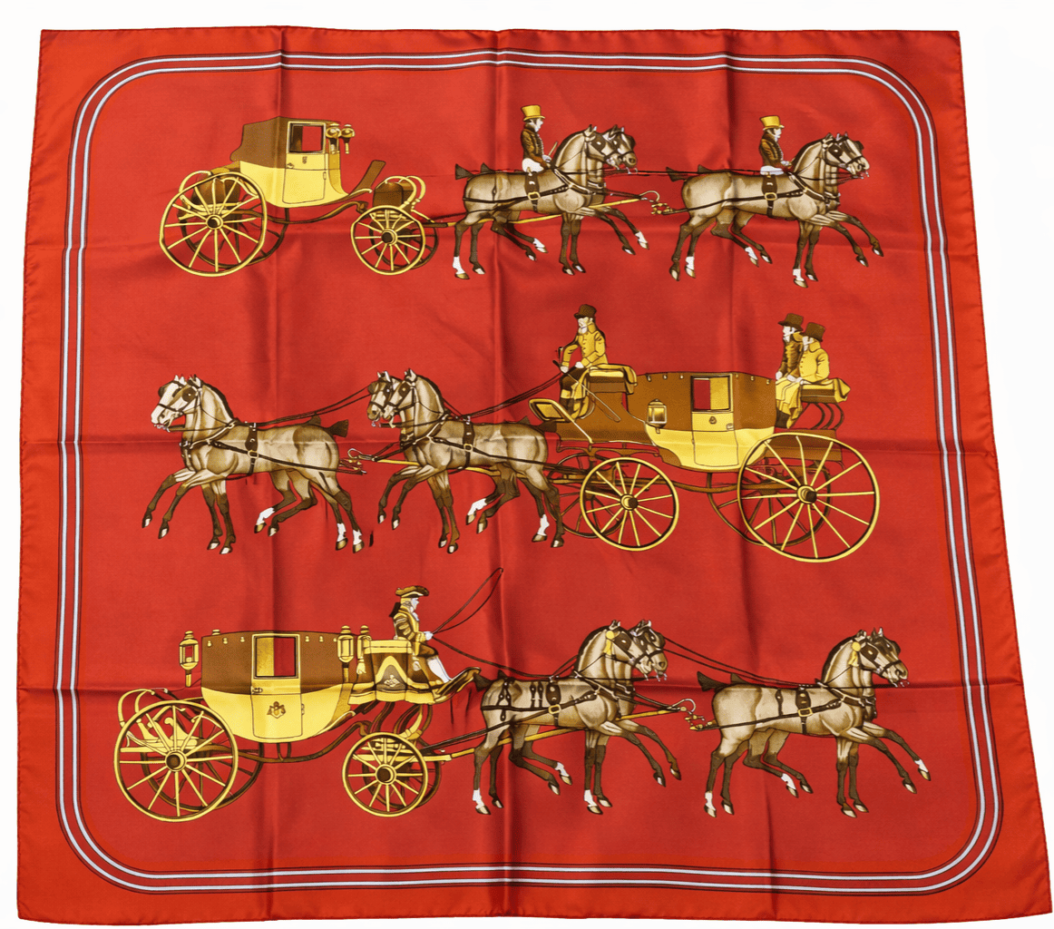 Carré Hermès : Modèle "Coach & Saddle"