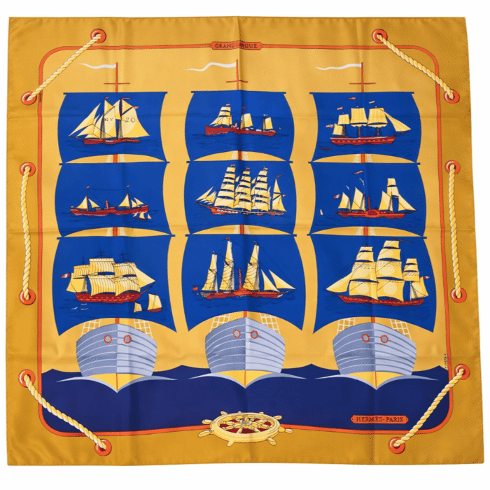 Carré Hermès : Modèle "Grand Largue"