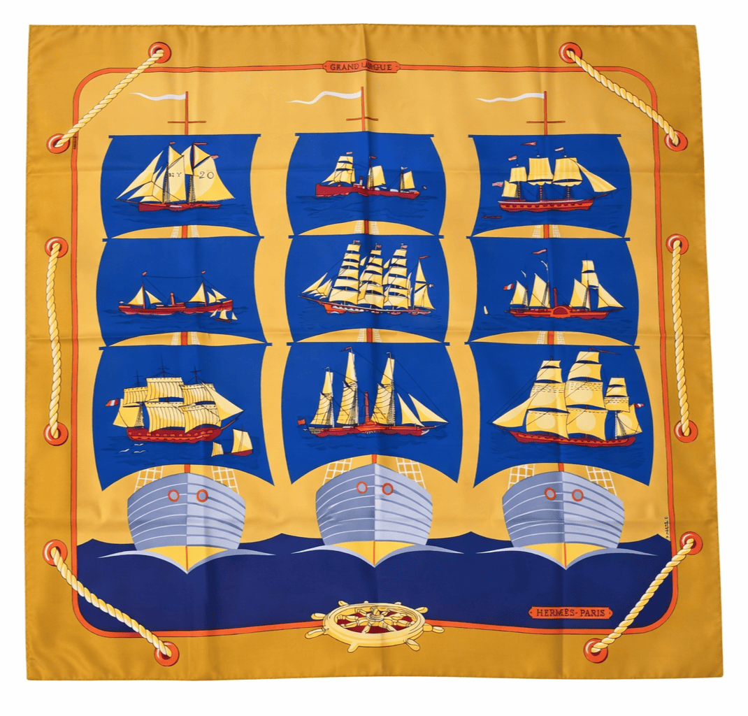 Carré Hermès : Modèle "Grand Largue"