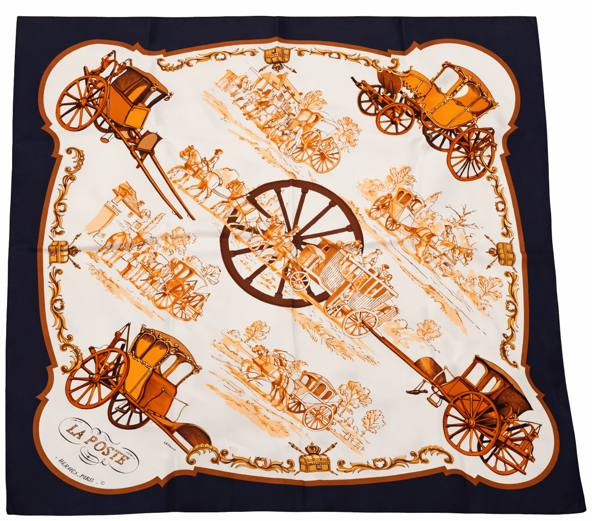 Carré Hermès : Modèle "La Poste"