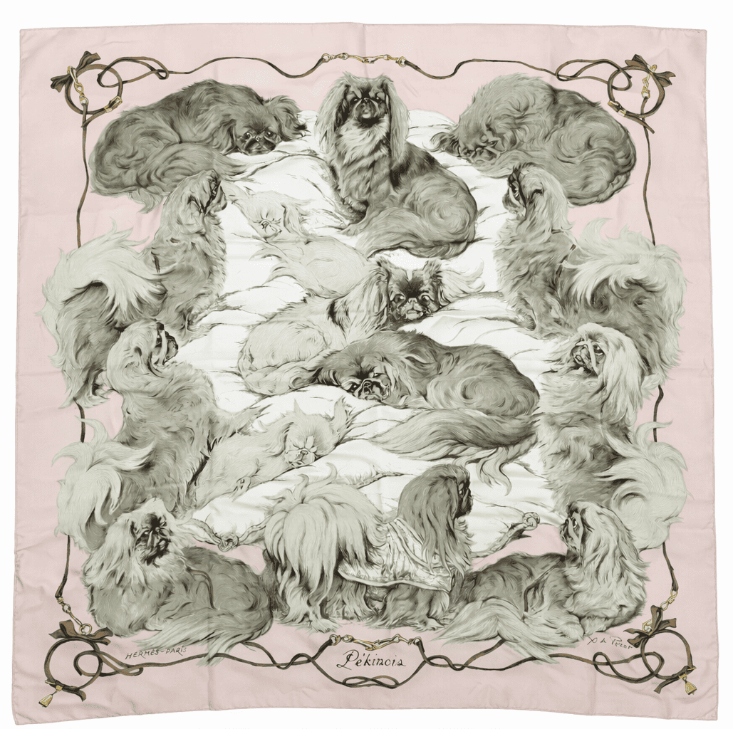 Carré Hermès : Modèle "Pékinois"