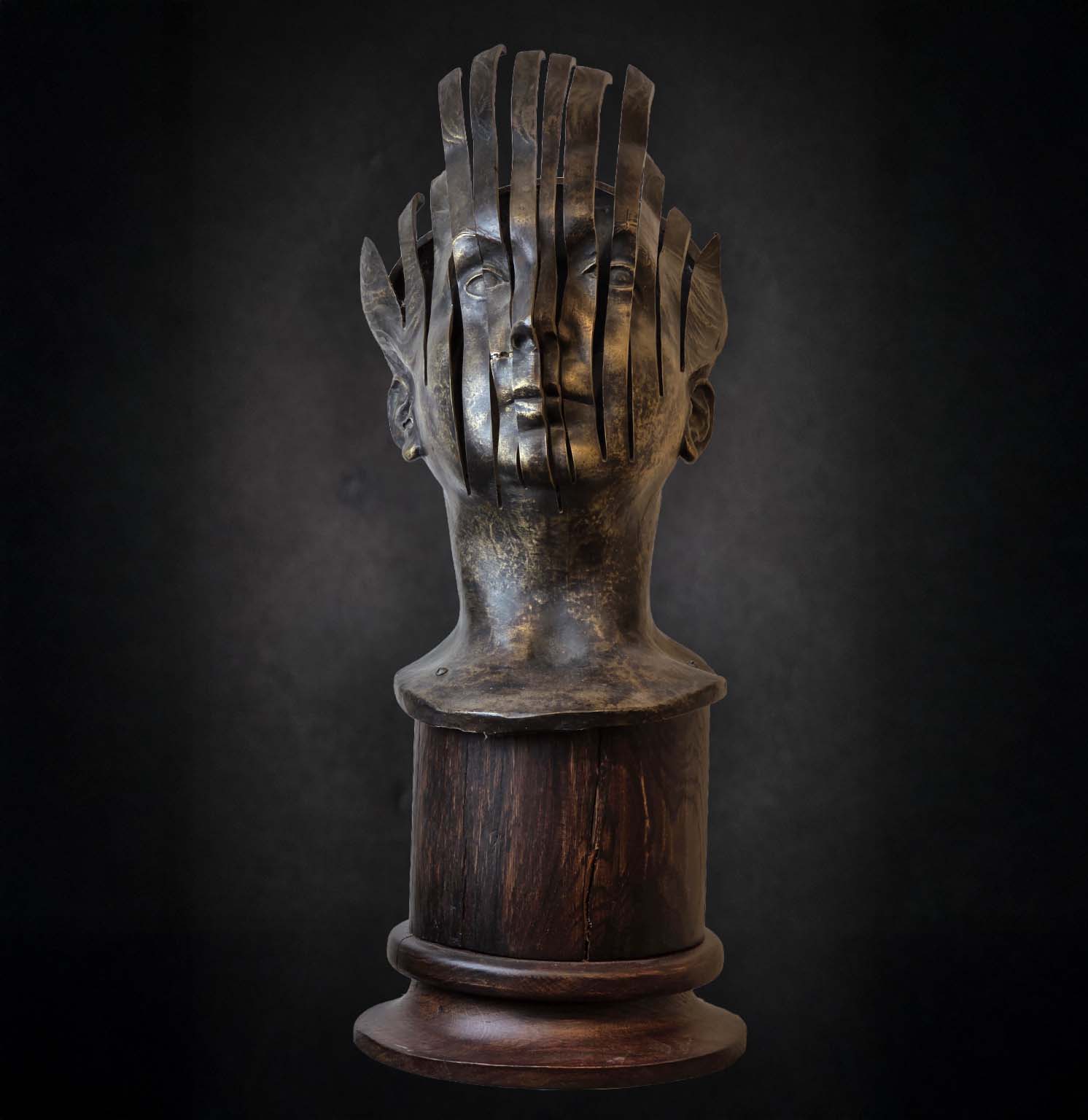 Buste en bronze signé René Hetzel