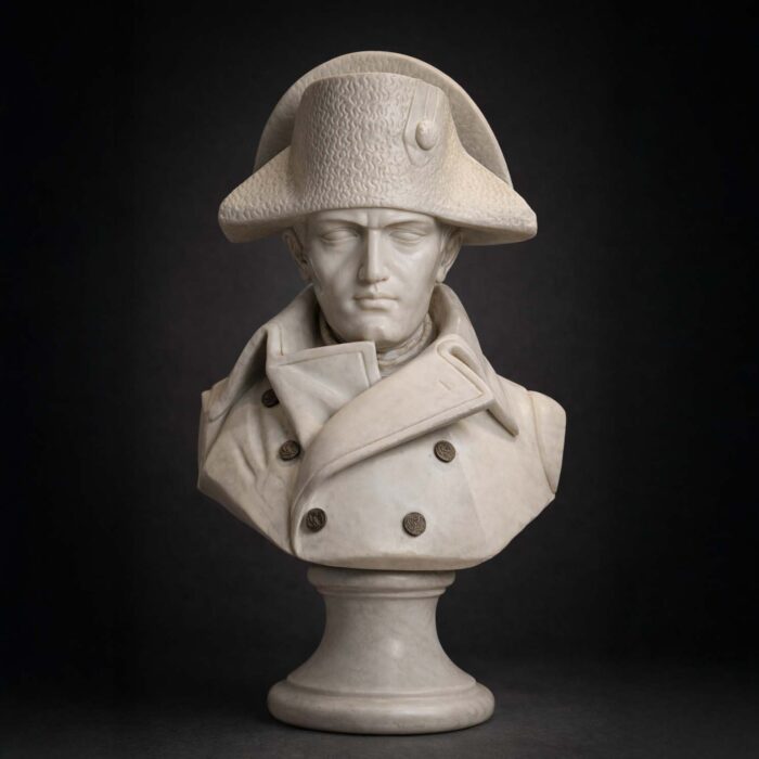 Buste de Napoléon Bonaparte en marbre de Carrare