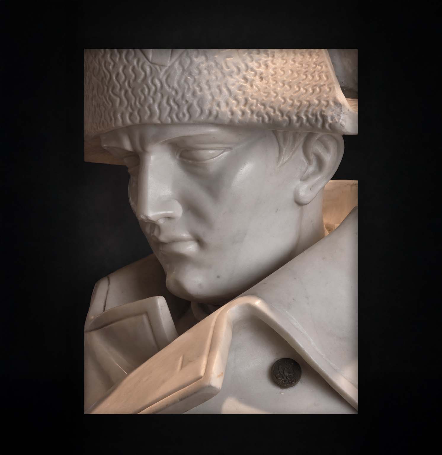 Buste de Napoléon Bonaparte en marbre de Carrare