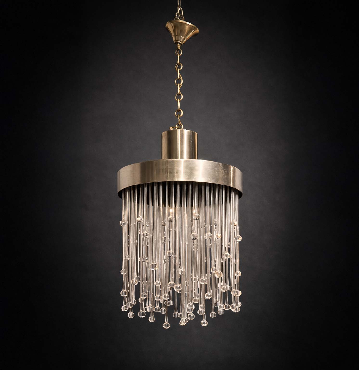 Lustre tambour en cristal - Maison Baccarat