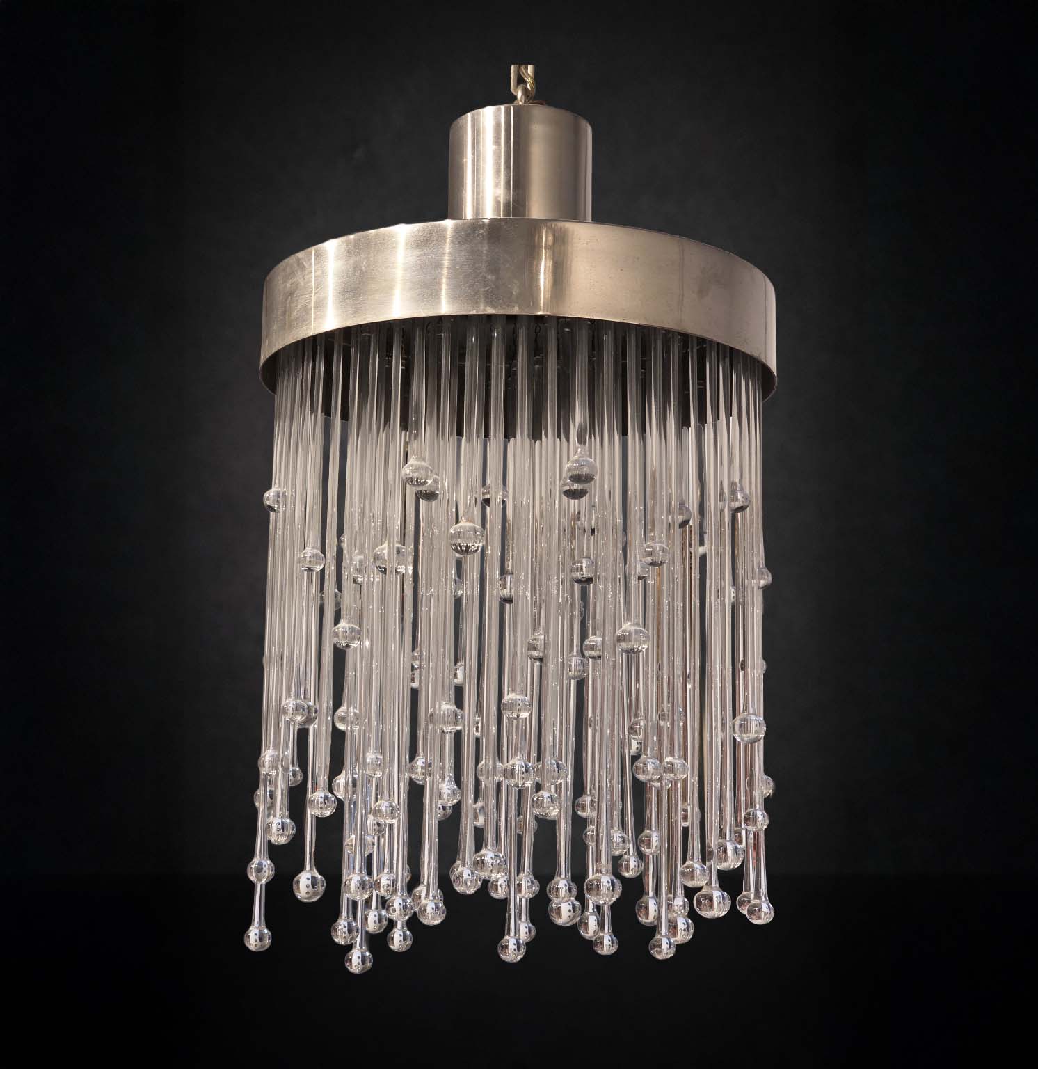 Lustre tambour en cristal - Maison Baccarat