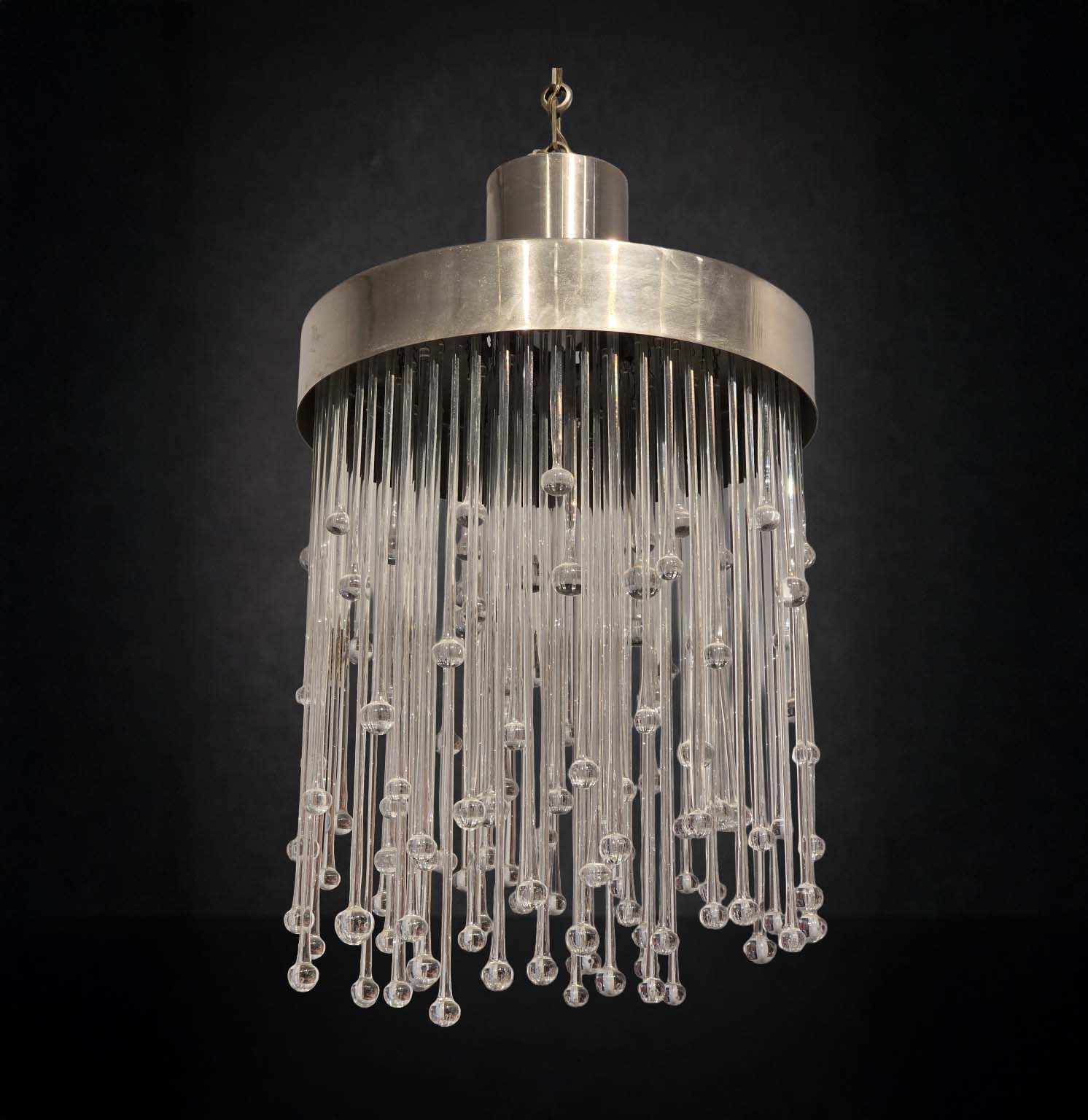 Lustre tambour en cristal - Maison Baccarat