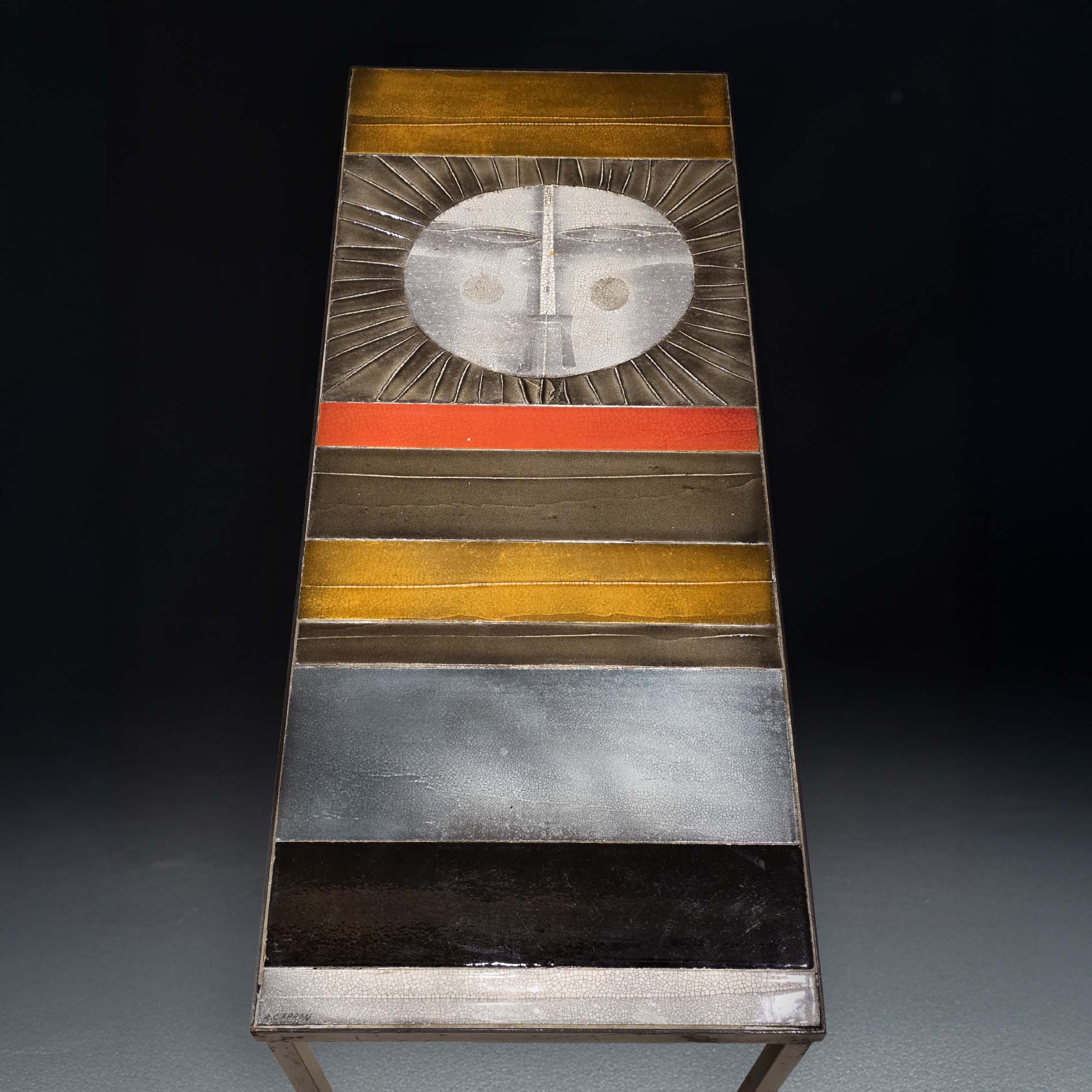 Table basse “Soleil” signée Roger Capron circa 1975