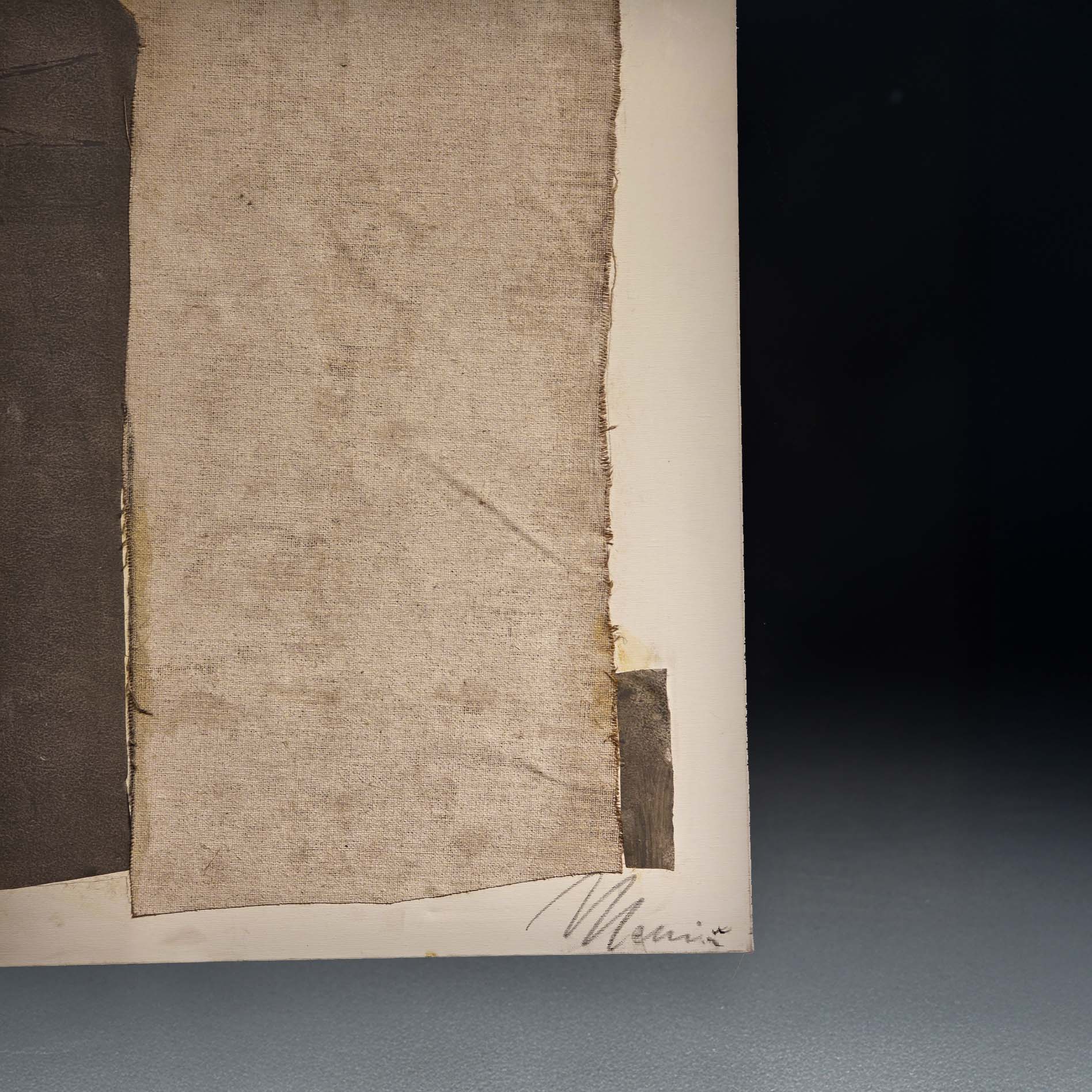 Technique mixte sur toile signée Edoardo Menini (1955)