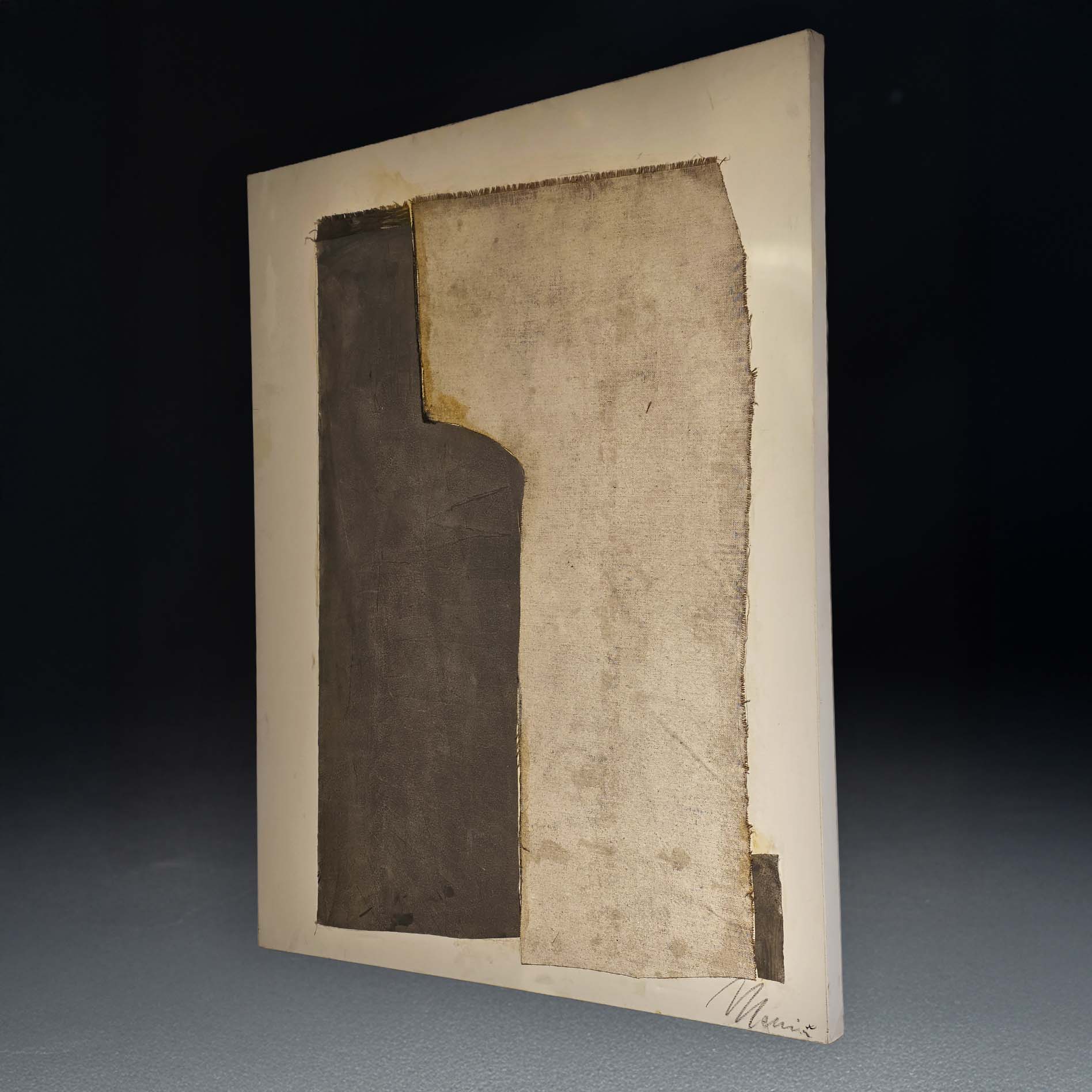 Technique mixte sur toile signée Edoardo Menini (1955)