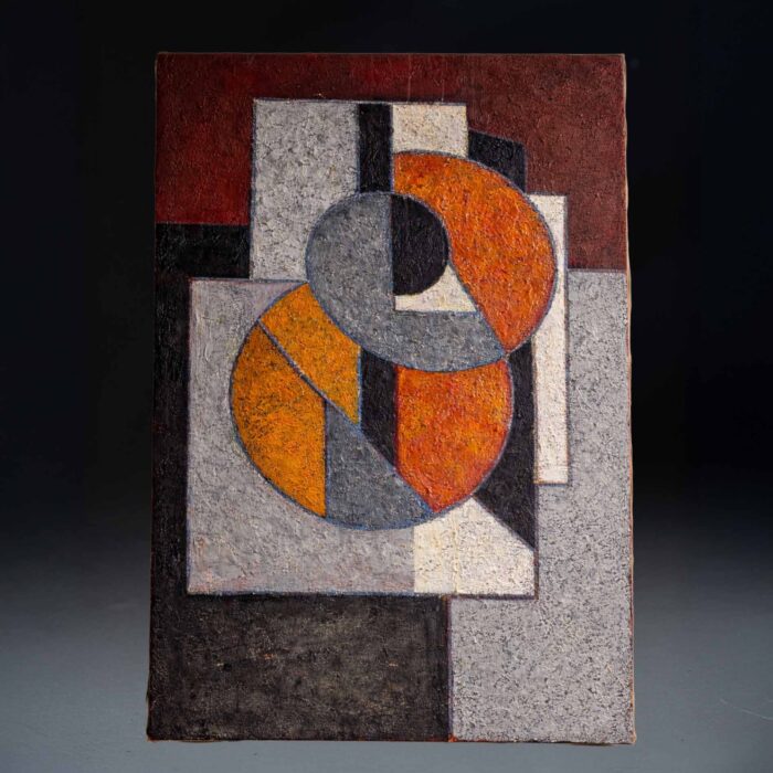 Peinture sur toile abstraite de Gilbert Thévenot