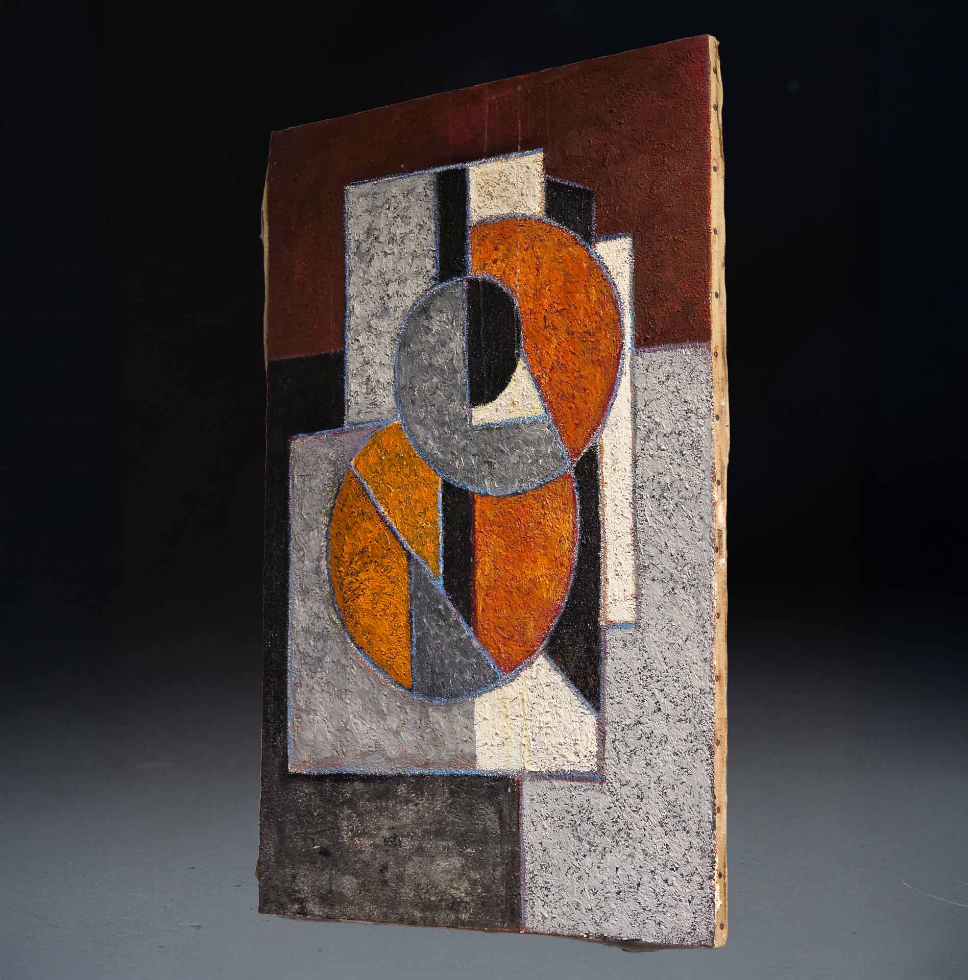 Peinture sur toile abstraite de Gilbert Thévenot