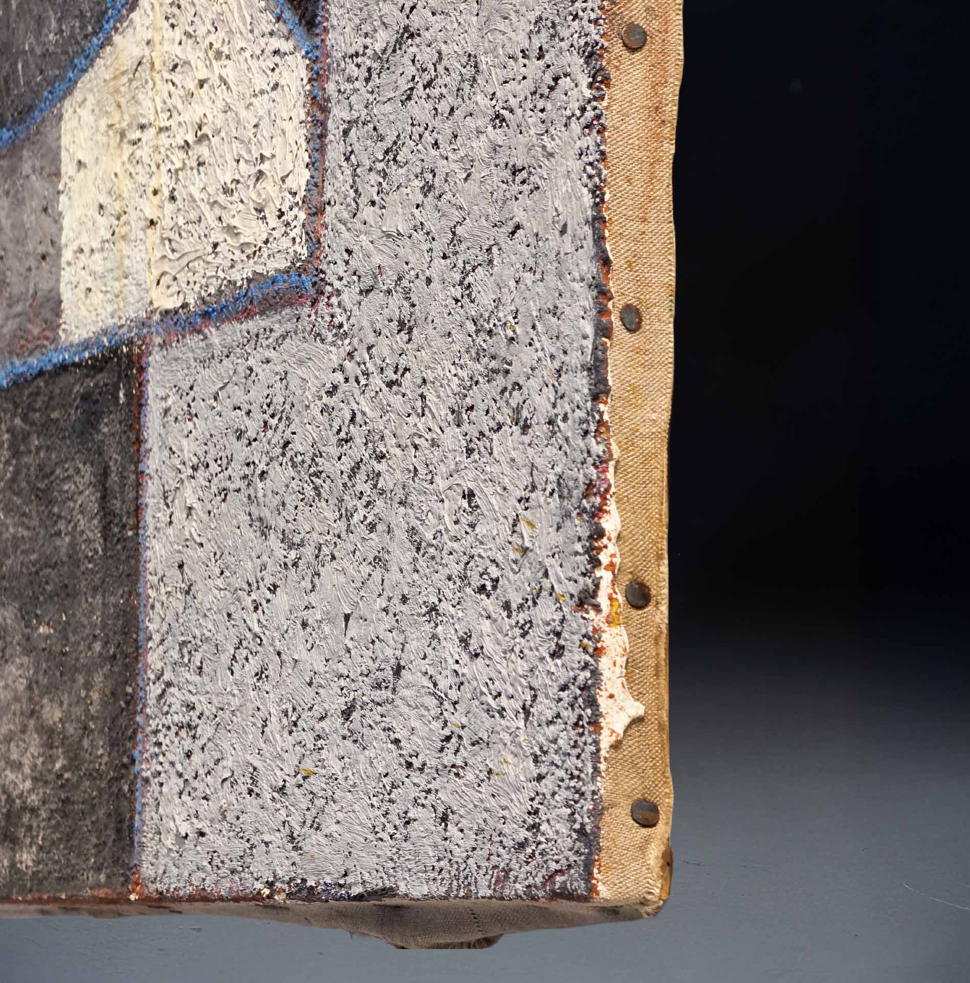 Peinture sur toile abstraite de Gilbert Thévenot