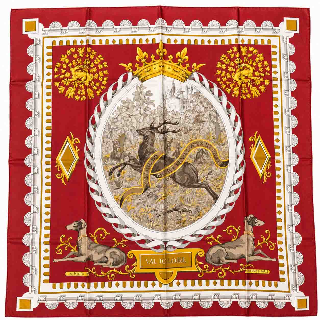 Carré Hermès Vintage « Val de Loire – Chambord »