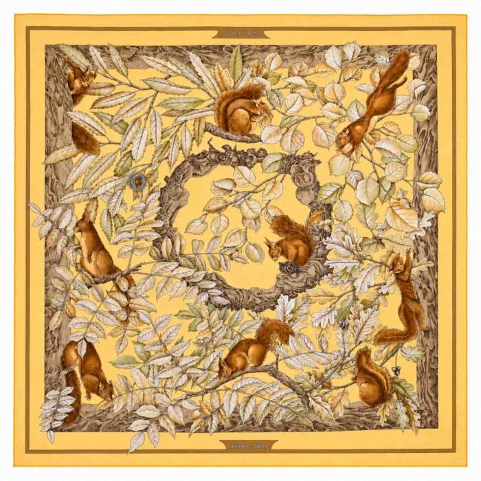 Carré Hermès Vintage "Casse-noisette"