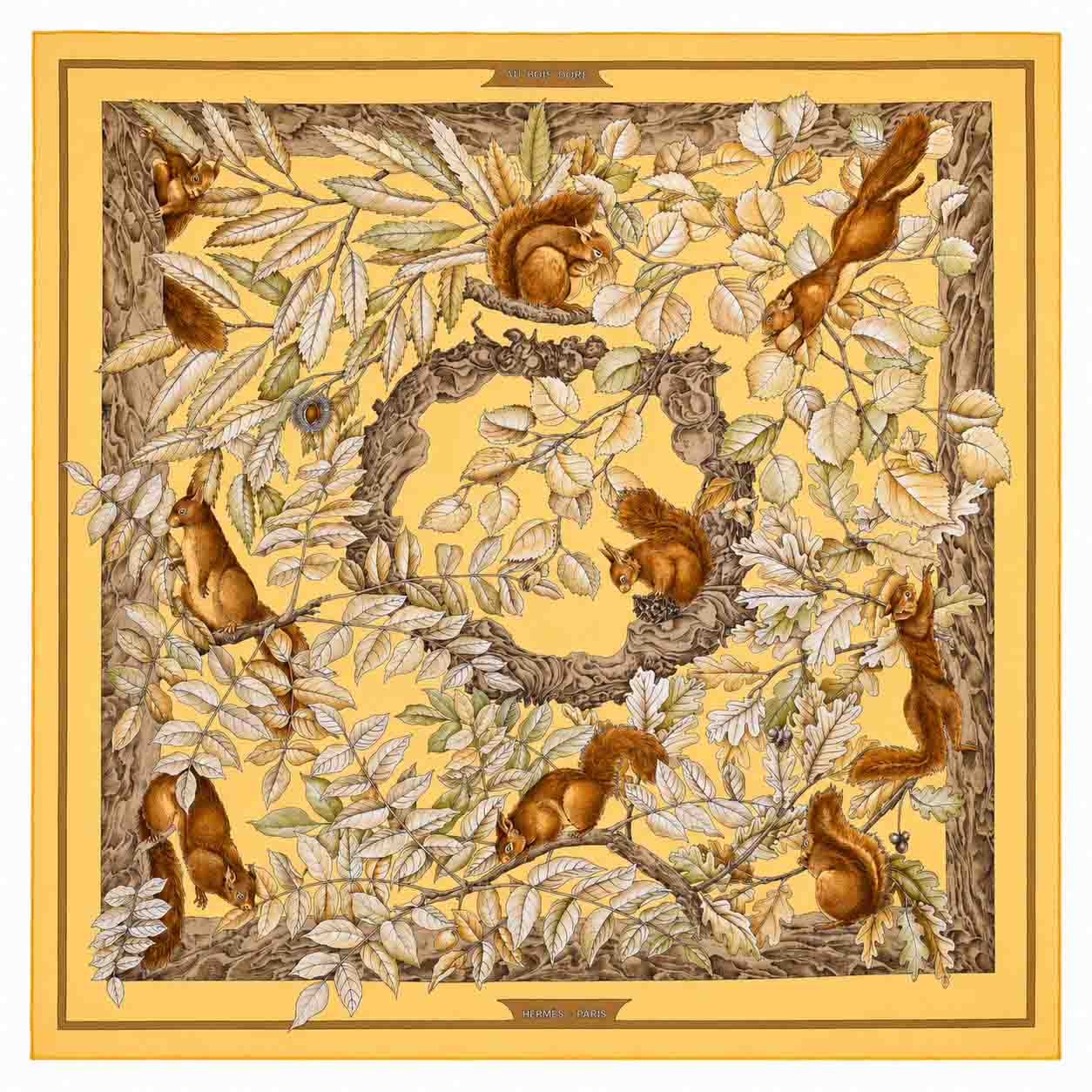 Carré Hermès Vintage « Casse-noisette »