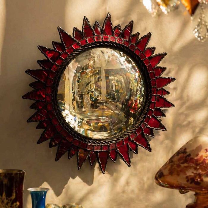 Miroir « Soleil à Pointes » – Line Vautrin