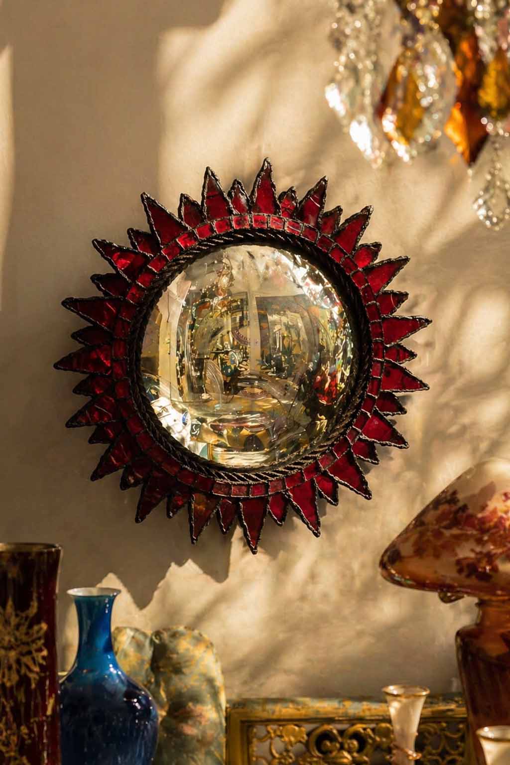 Miroir « Soleil à Pointes » – Line Vautrin