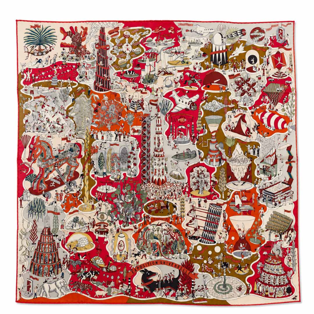 Carré Hermès Vintage « Exposition Universelle »