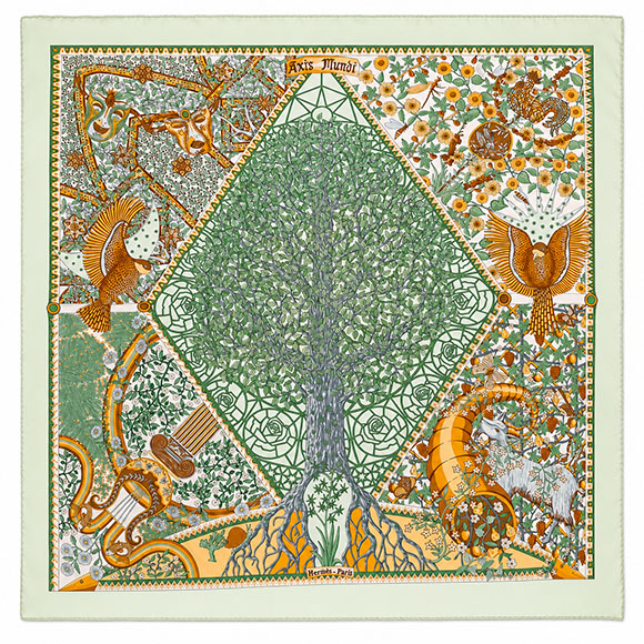 Carré Hermès Vintage « Axis Mundi »
