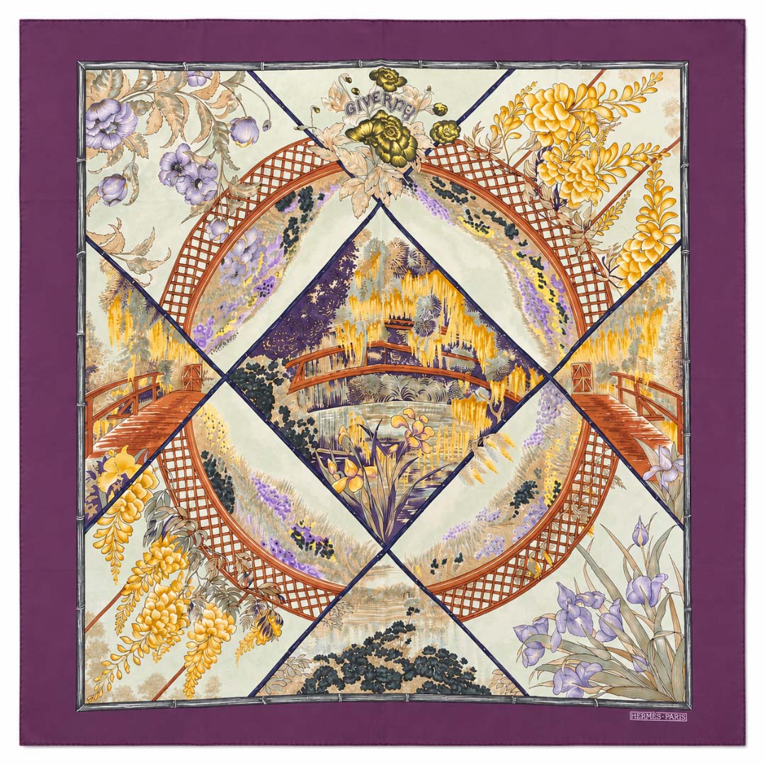 Carré Hermès Vintage « Giverny »