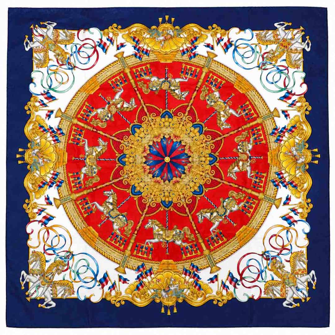 Carré Hermès Vintage « Luna Park »