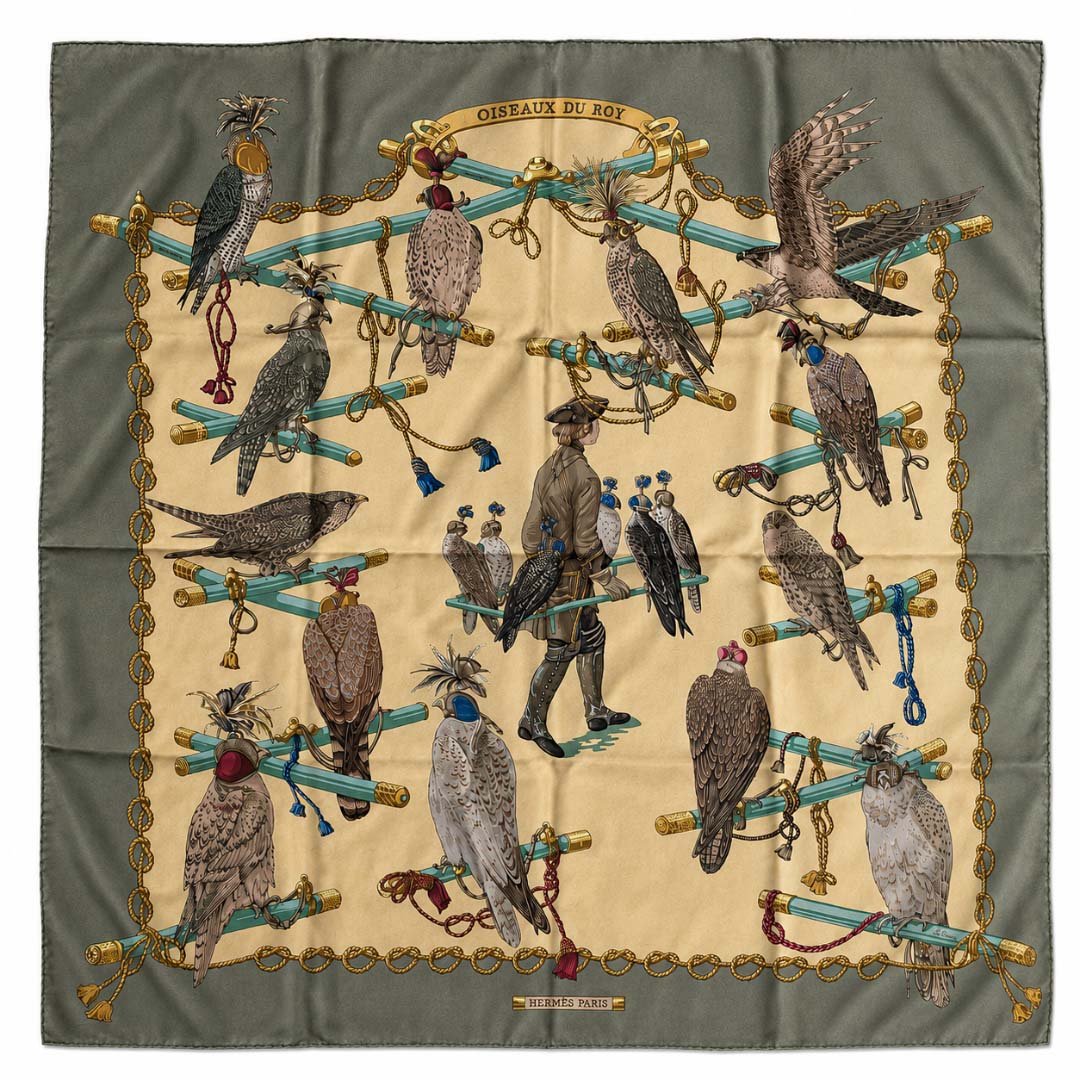 Carré Hermès Vintage « Les Oiseaux du Roy »