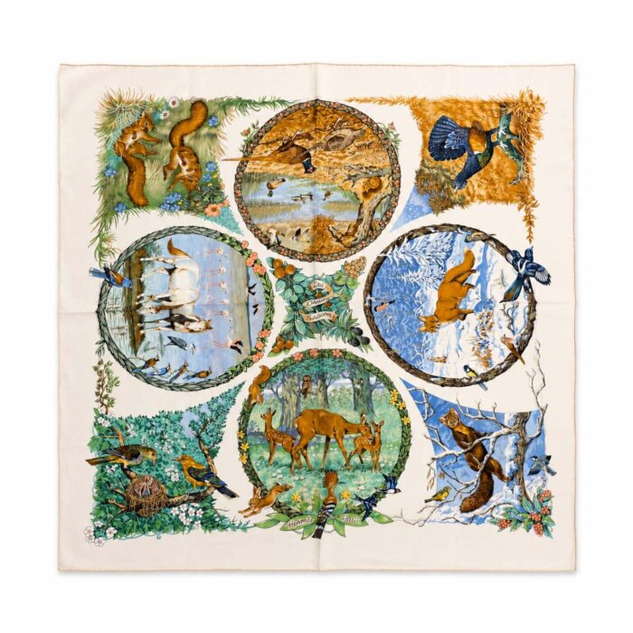 Carré Hermès Vintage "Les Quatre Saisons"