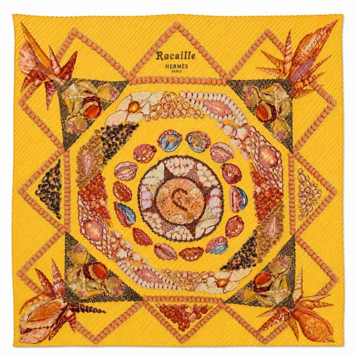Carré Hermès Plissé Vintage "Rocaille"