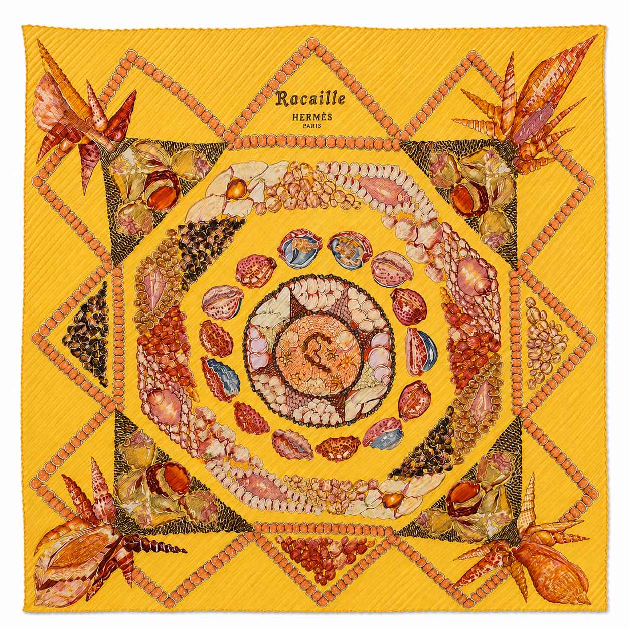 Carré Hermès Plissé Vintage « Rocaille »