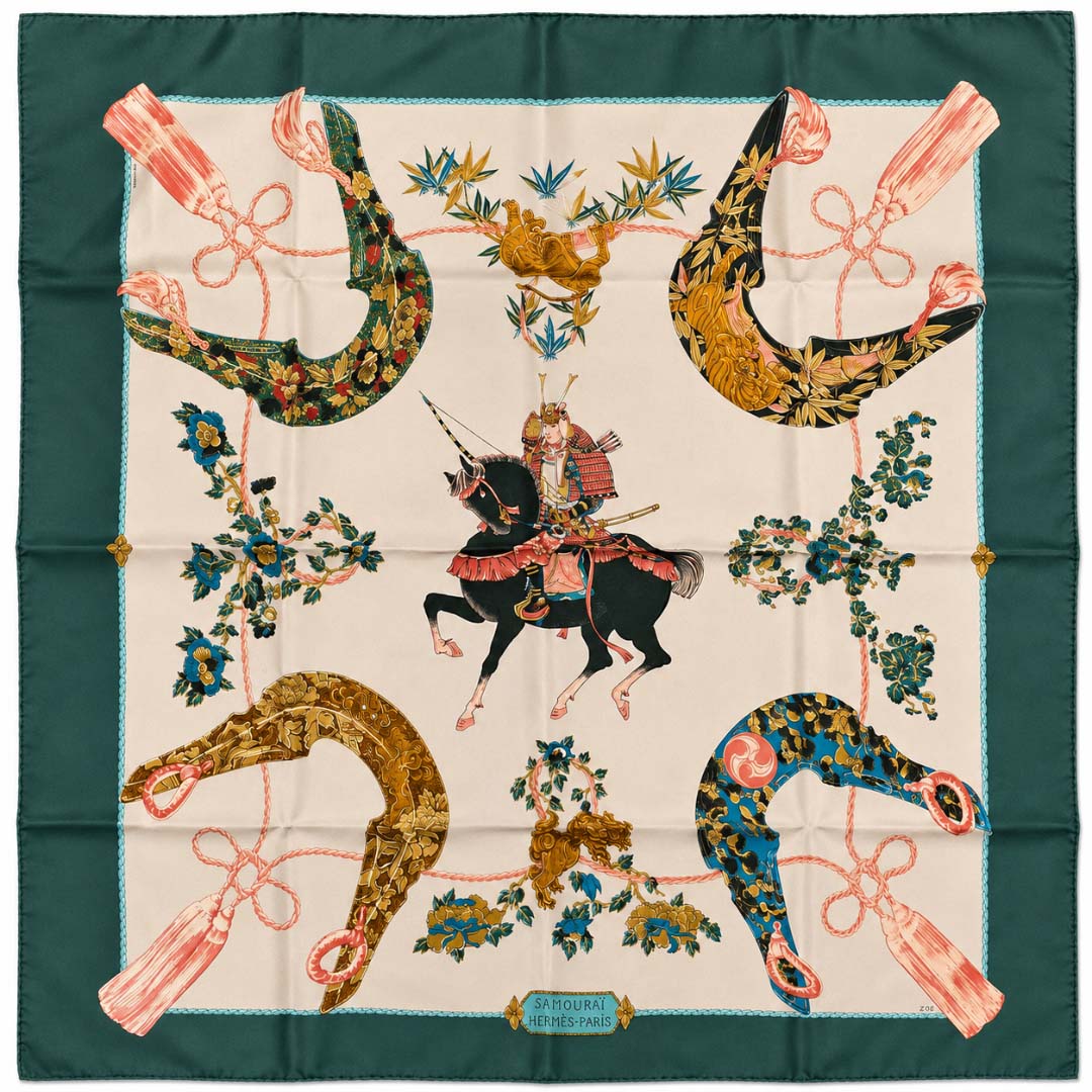 Carré Hermès Vintage « Samouraï »