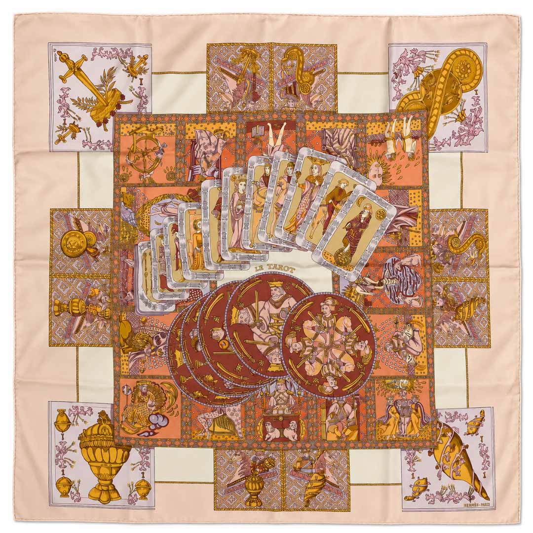 Carré Hermès Vintage « Le Tarot »