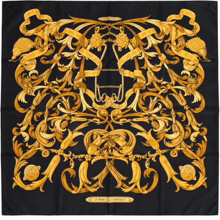 Carré Hermès Vintage "Le Mors à la Connétable"