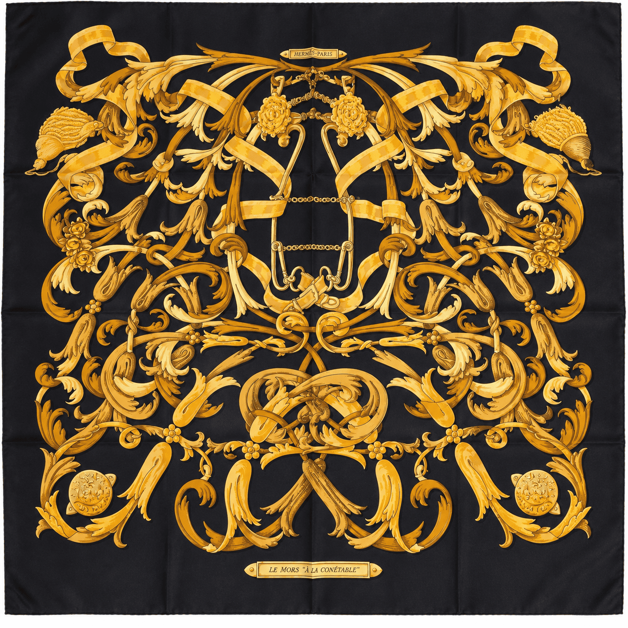 Carré Hermès Vintage "Le Mors à la Connétable"