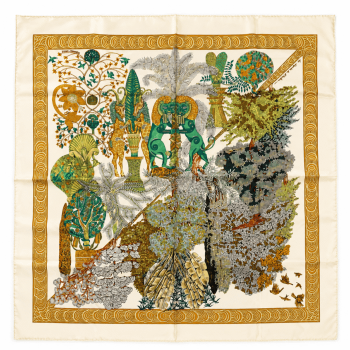 Carré Hermès Vintage "Les Légendes de l'Arbre"