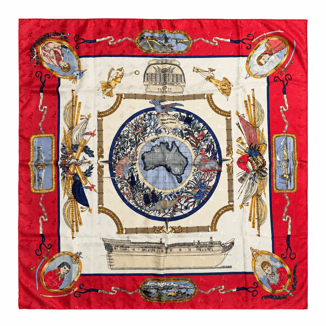 Carré Hermès Vintage « Le Géographe »