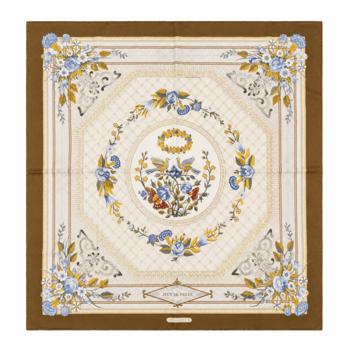 Carré Hermès Vintage "Jeux de Paille"