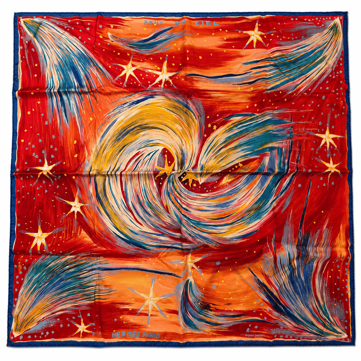 Carré Hermès Vintage « Feux du Ciel »