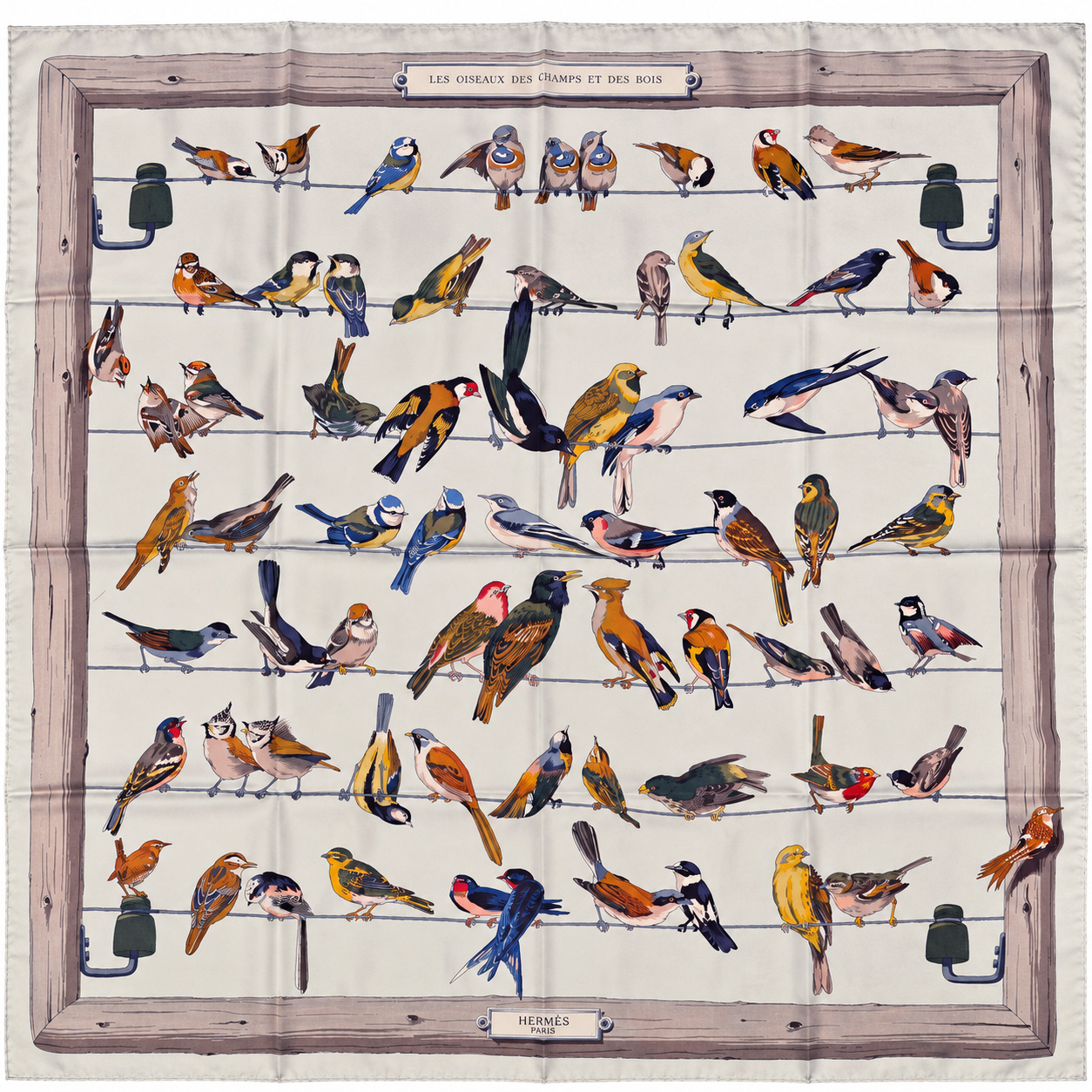 Carré Hermès Vintage "Les Oiseaux des Champs et des Bois"