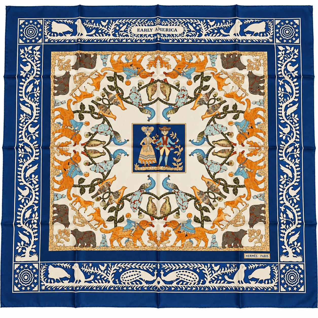 Carré Hermès Vintage « Early America »