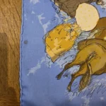 Carré Hermès Vintage « Les Amazones » (détail)